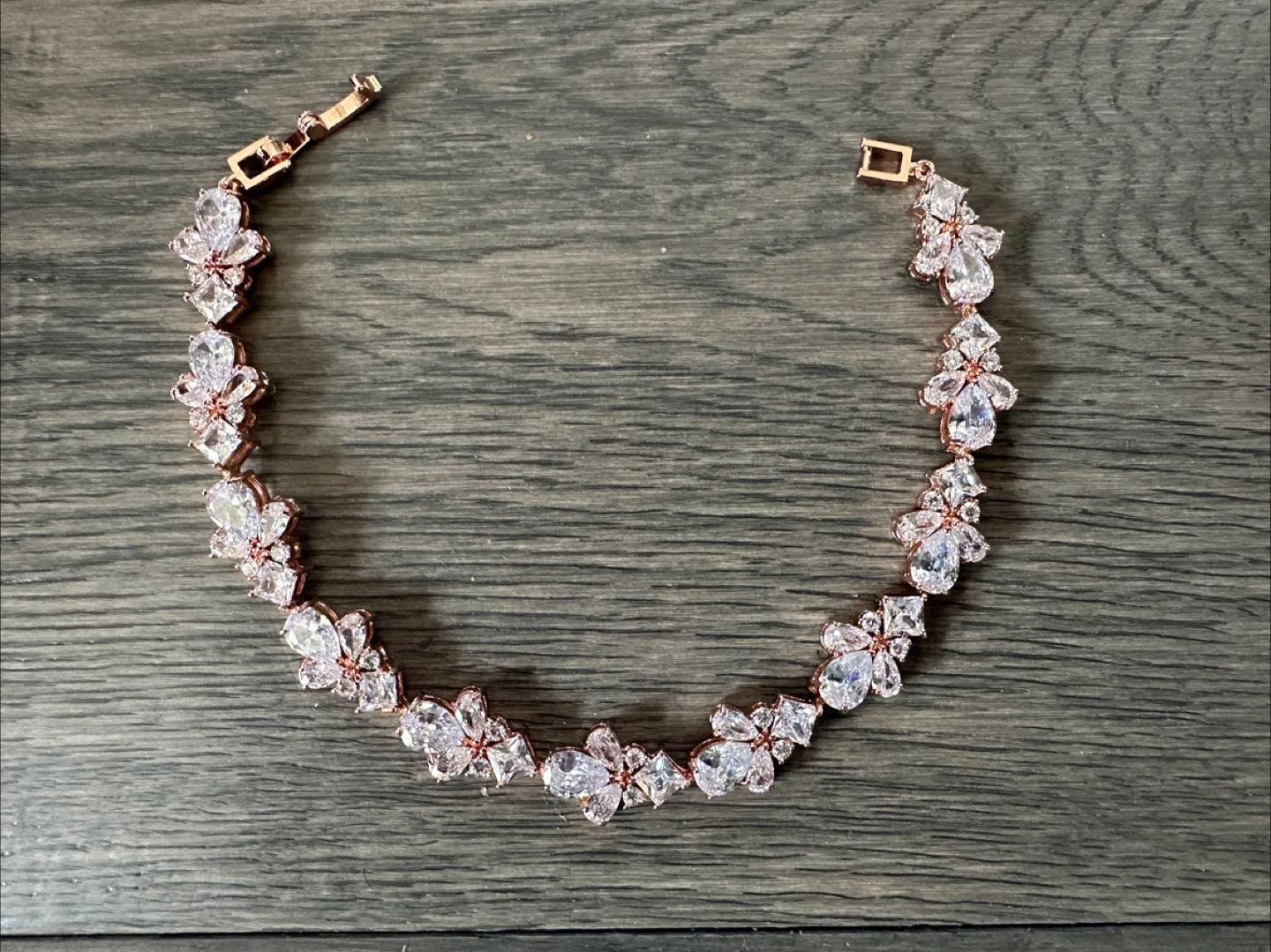 Rose Gold & Cubic Zirconia Bracelet thumbnail