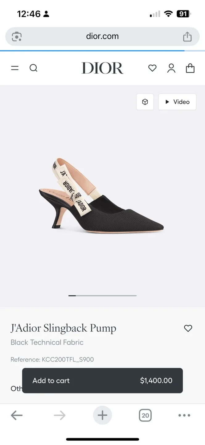 Dior J'Adior Slingback Pumps Size 35 image indicator(8)