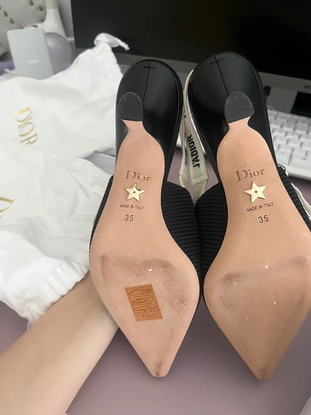 Dior J'Adior Slingback Pumps Size 35 image indicator(3)