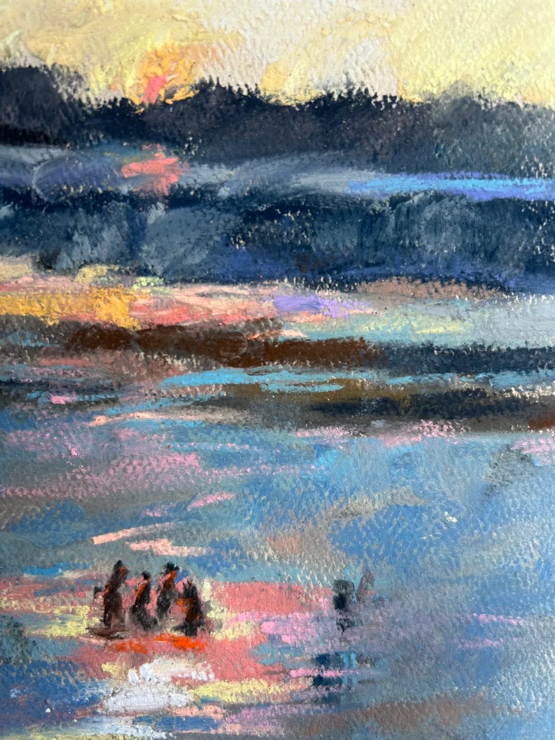 “Bengal Sunsets” Original Pastel Painting image indicator(4)