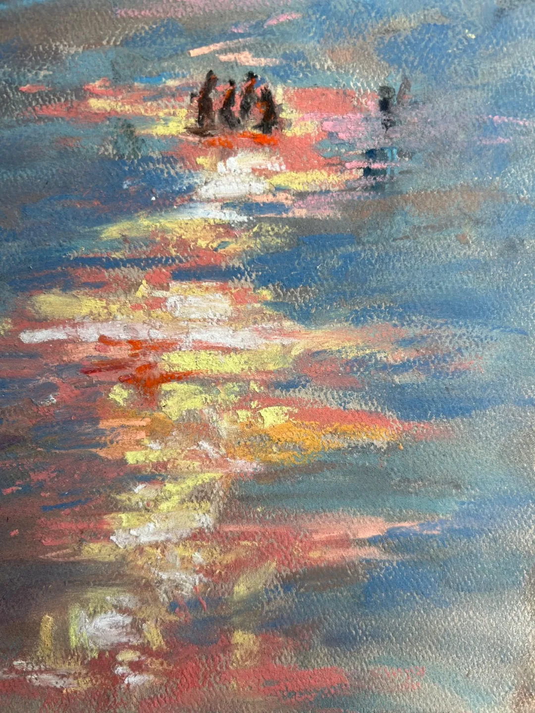 “Bengal Sunsets” Original Pastel Painting image indicator(5)