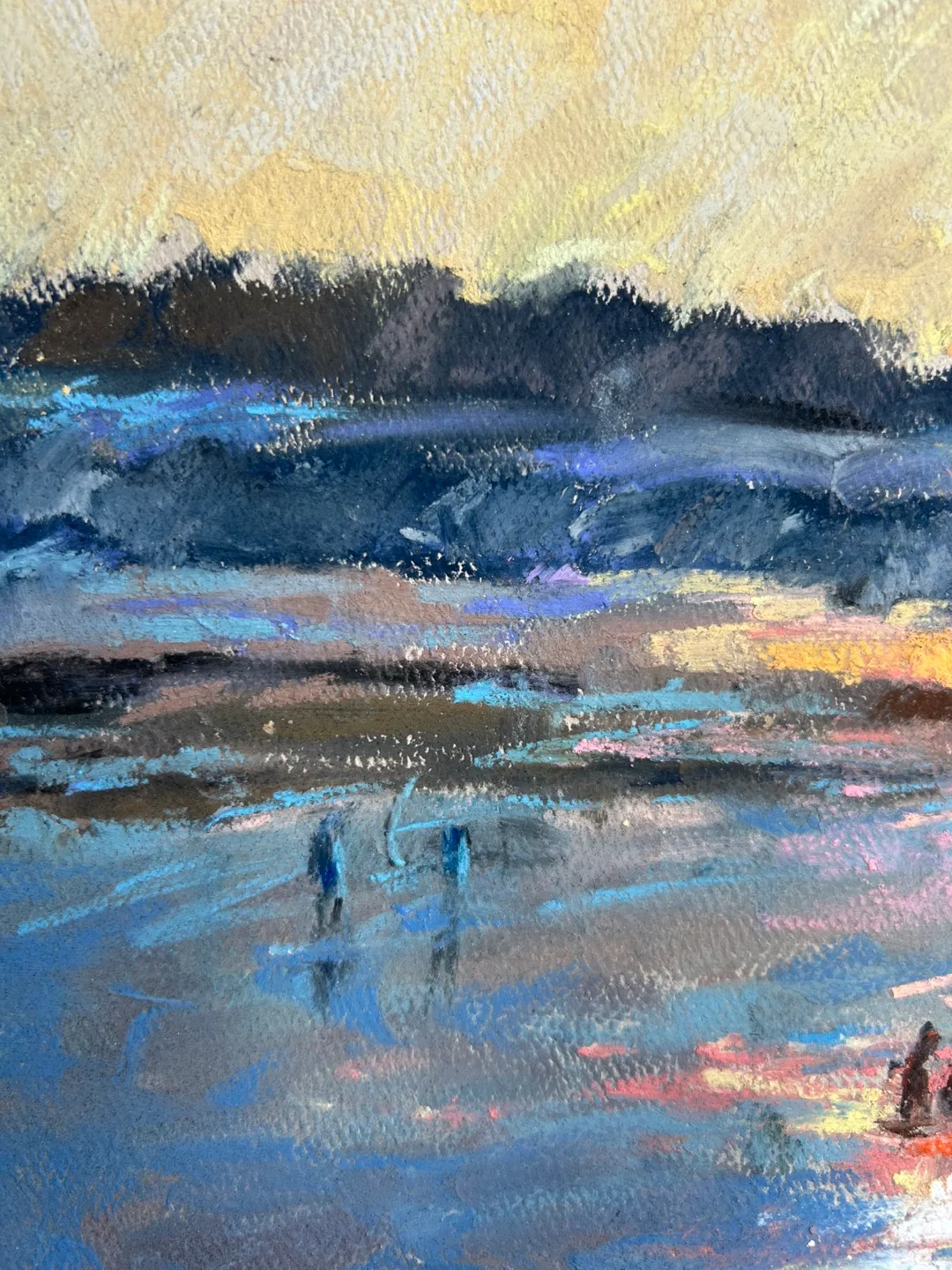 “Bengal Sunsets” Original Pastel Painting image indicator(3)