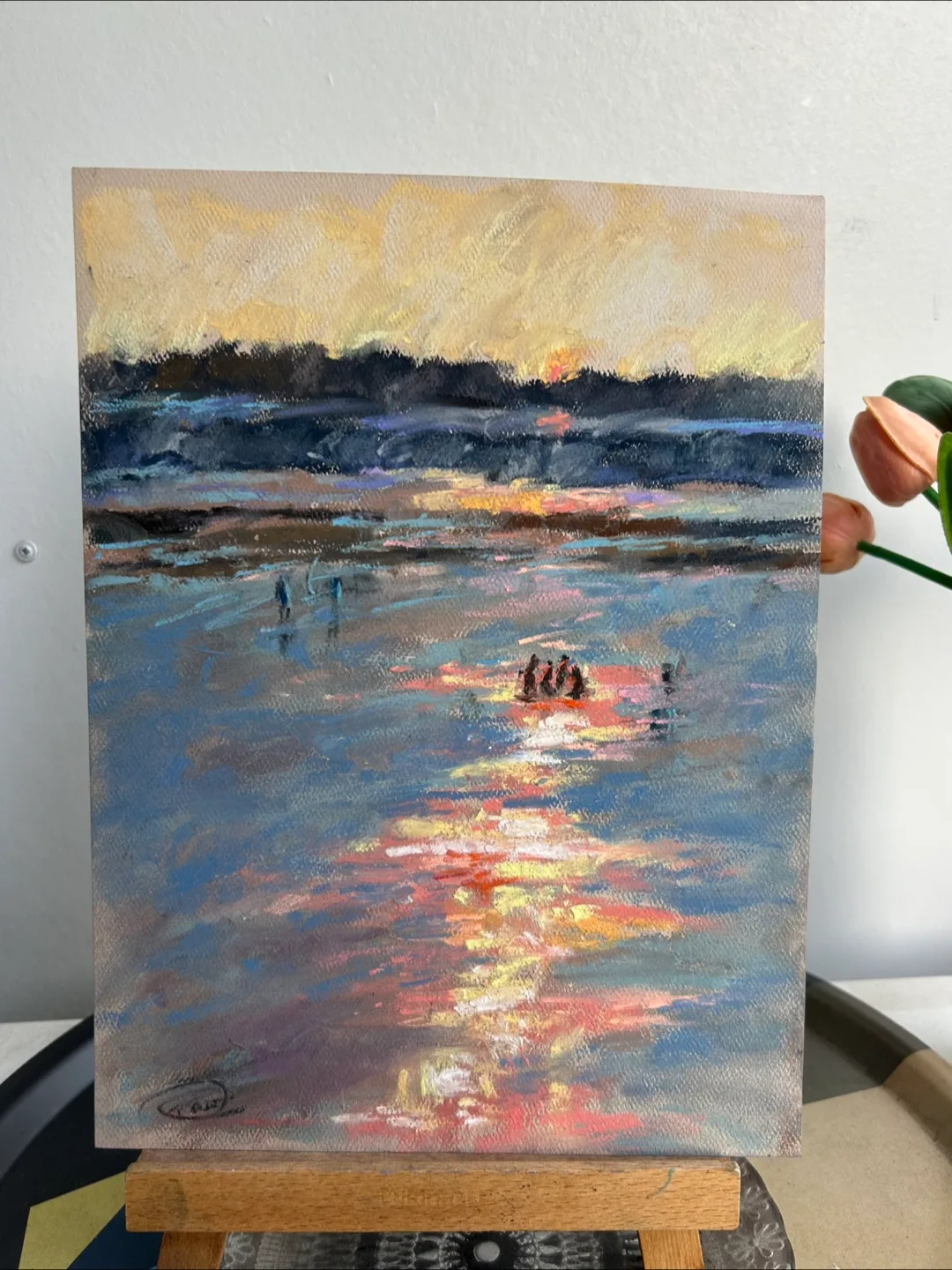 “Bengal Sunsets” Original Pastel Painting image indicator(2)