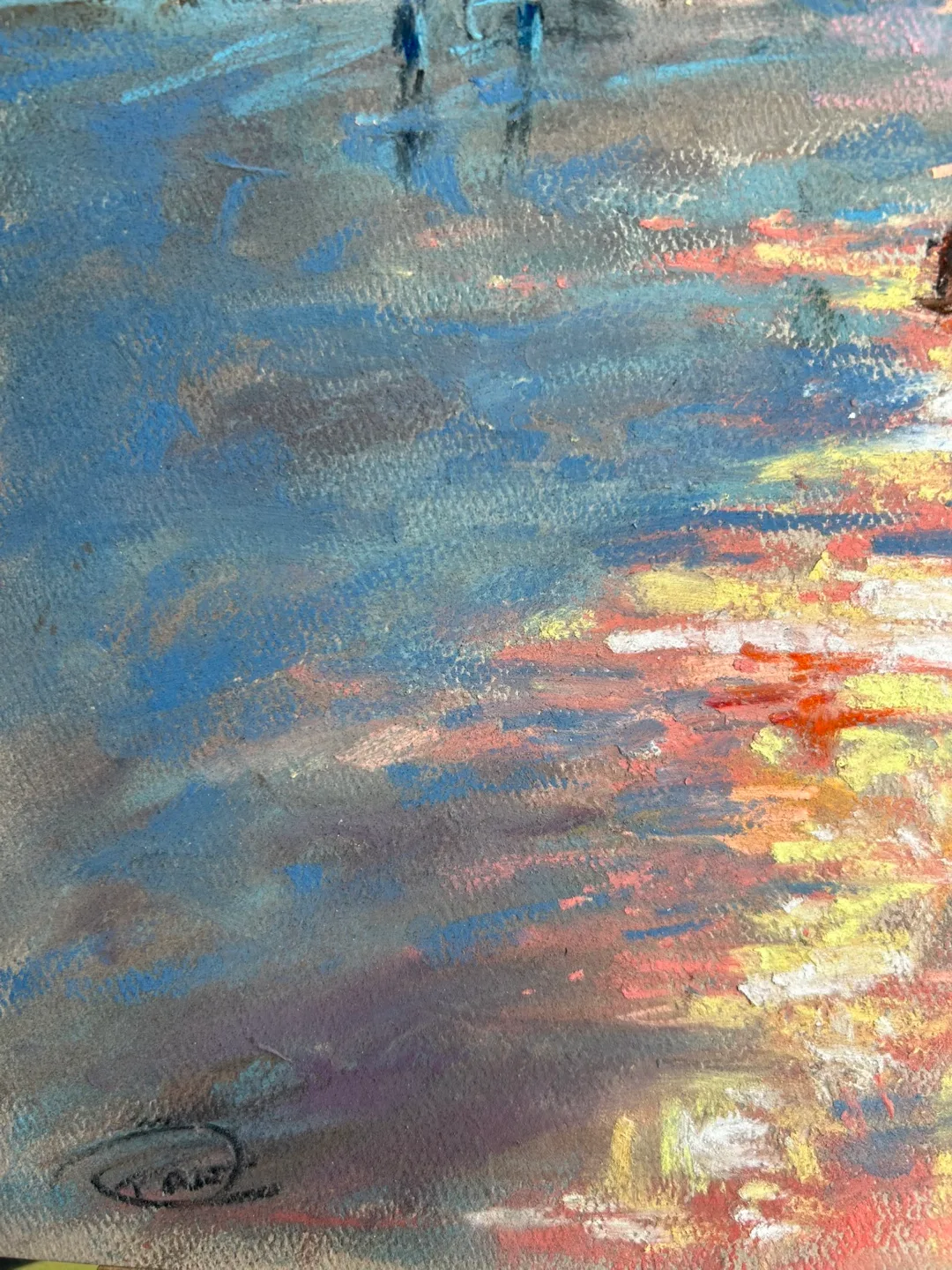 “Bengal Sunsets” Original Pastel Painting image indicator(6)