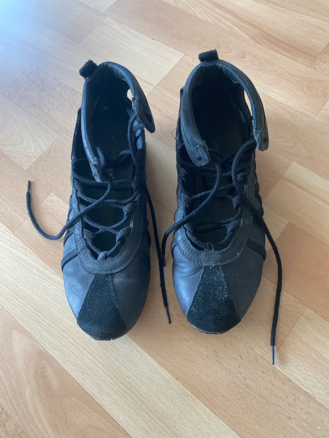 Diesel Black Leather Sneakers thumbnail