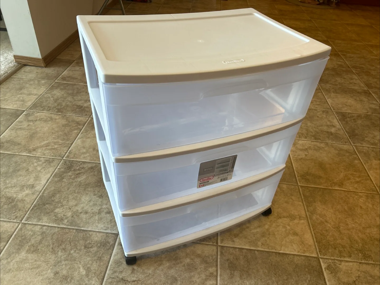 Sterilite 3-Drawer Cart - Wide/Large thumbnail