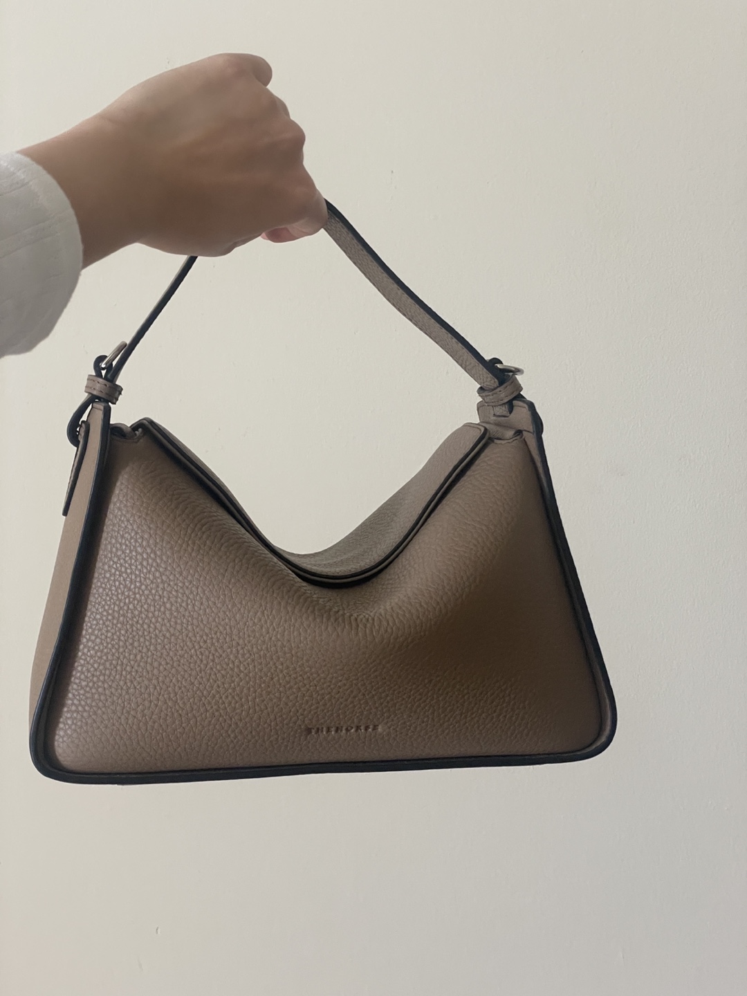 The Horse Clementine Bag in Taupe Pebbled Leather - photo 2