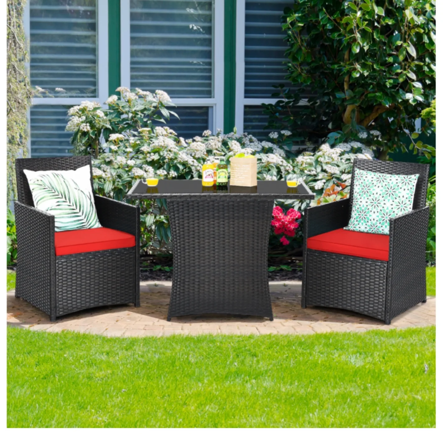 Outdoor Patio Dining Set - Table & 2 Chairs thumbnail