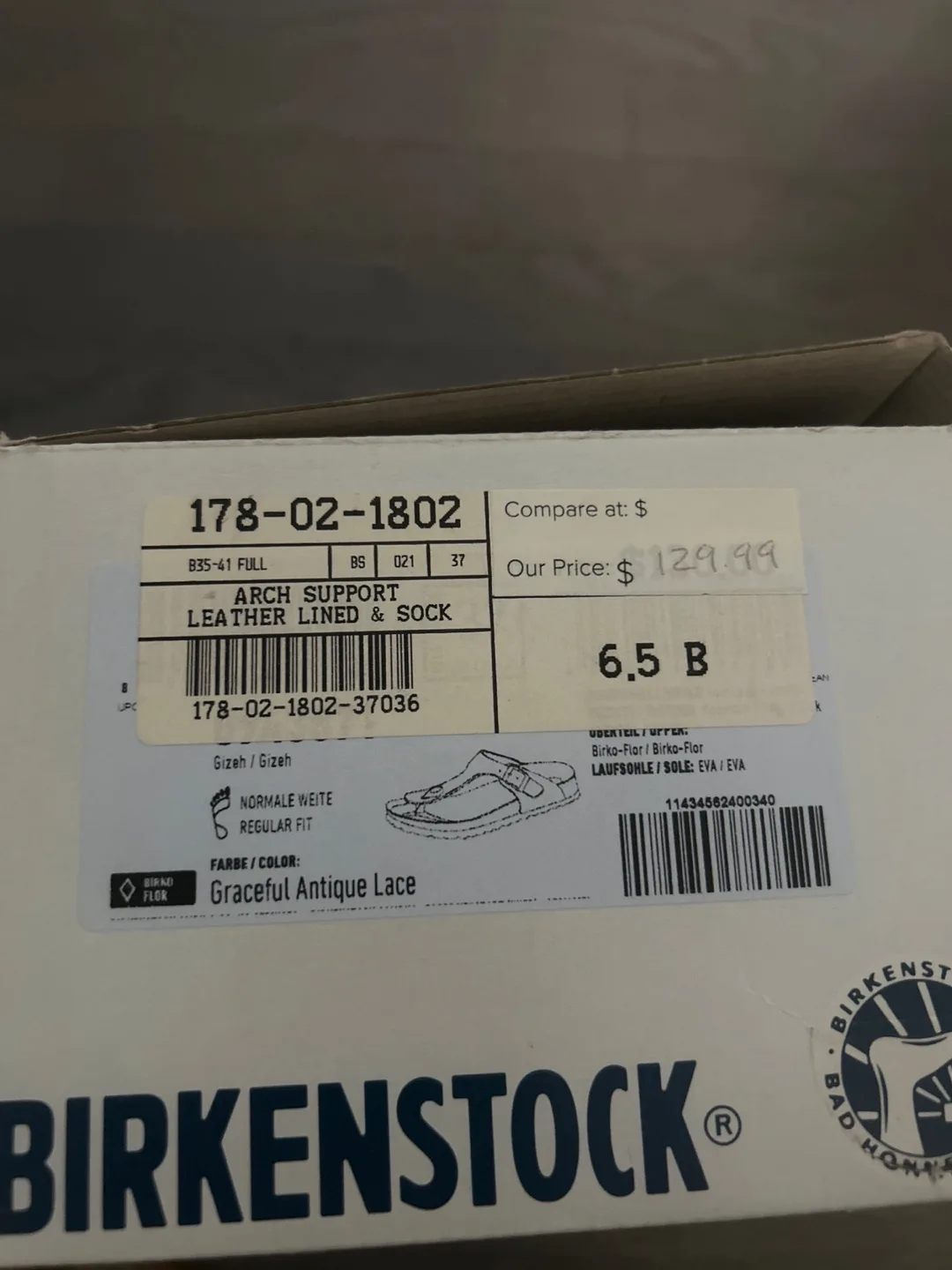Birkenstock Gizeh Sandals Size 6.5 thumbnail
