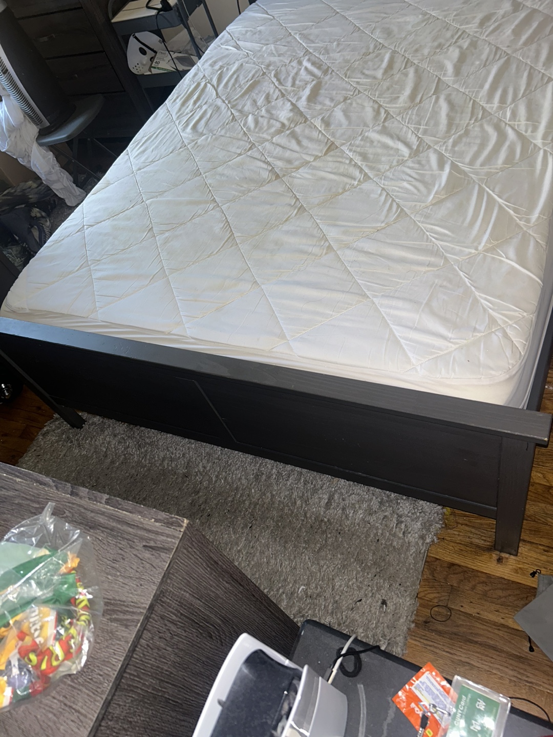 Queen Bed Frame and Mattress