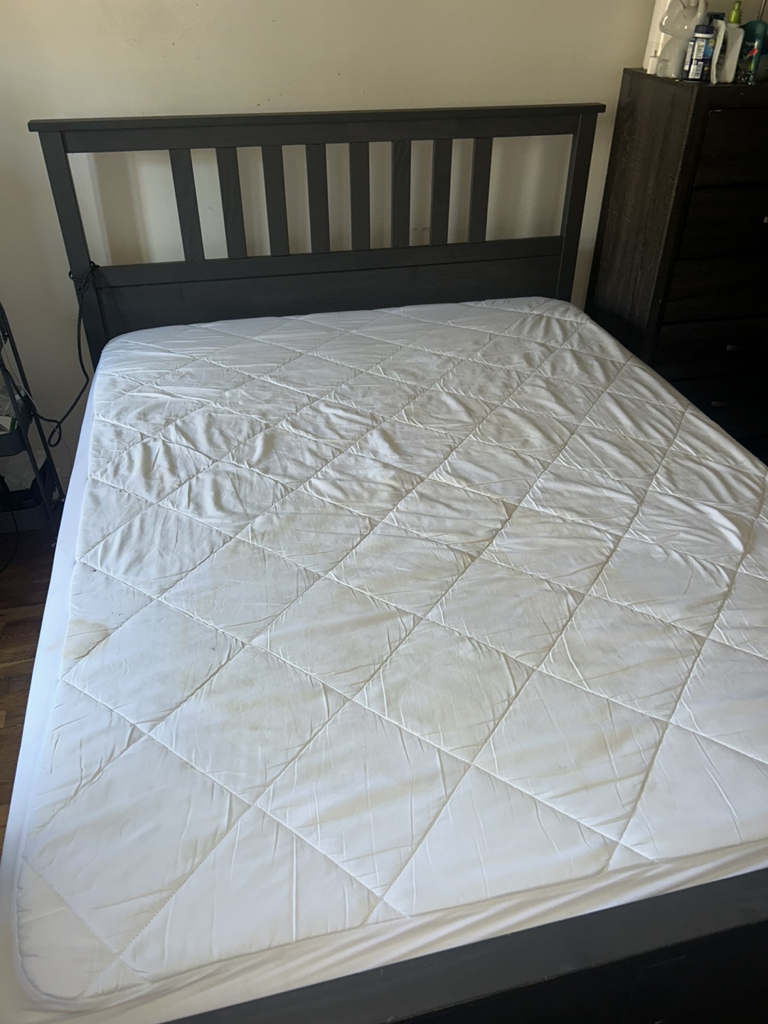 Queen Bed Frame and Mattress - photo 2