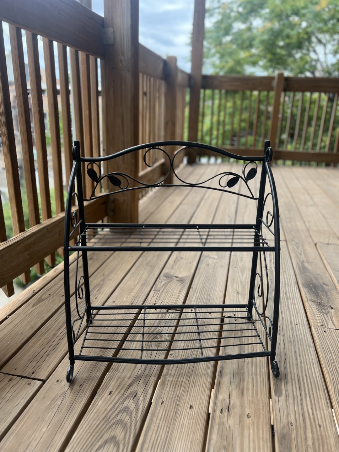 Black Metal Plant Stand/Outdoor shoe stand🖤