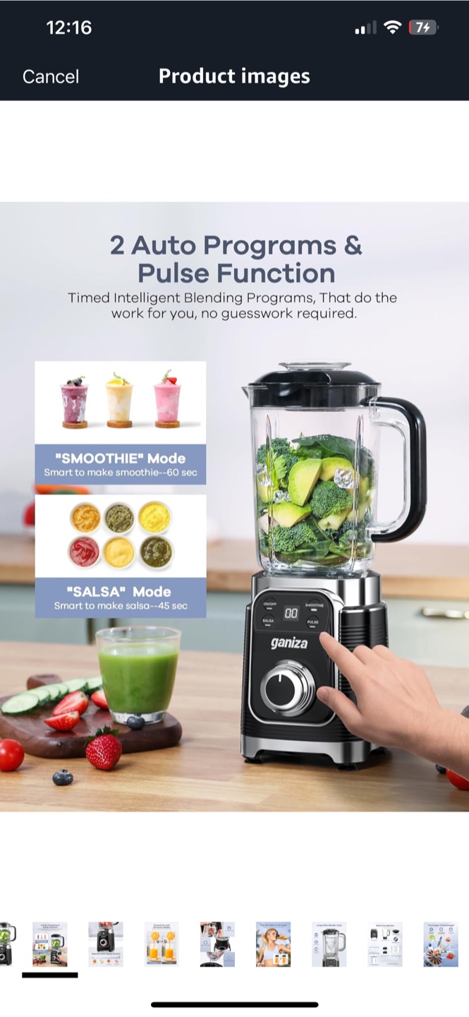 Ganiza Countertop Blender - 12 Piece Set