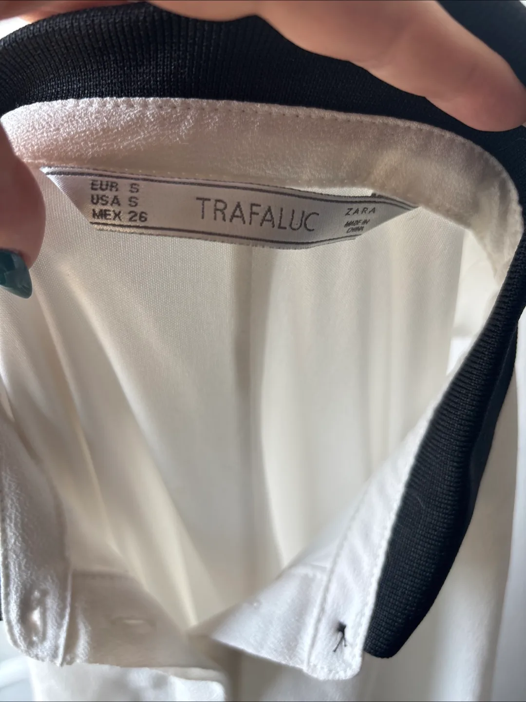 Zara Trafaluc White & Black Dress - Size S image indicator(2)