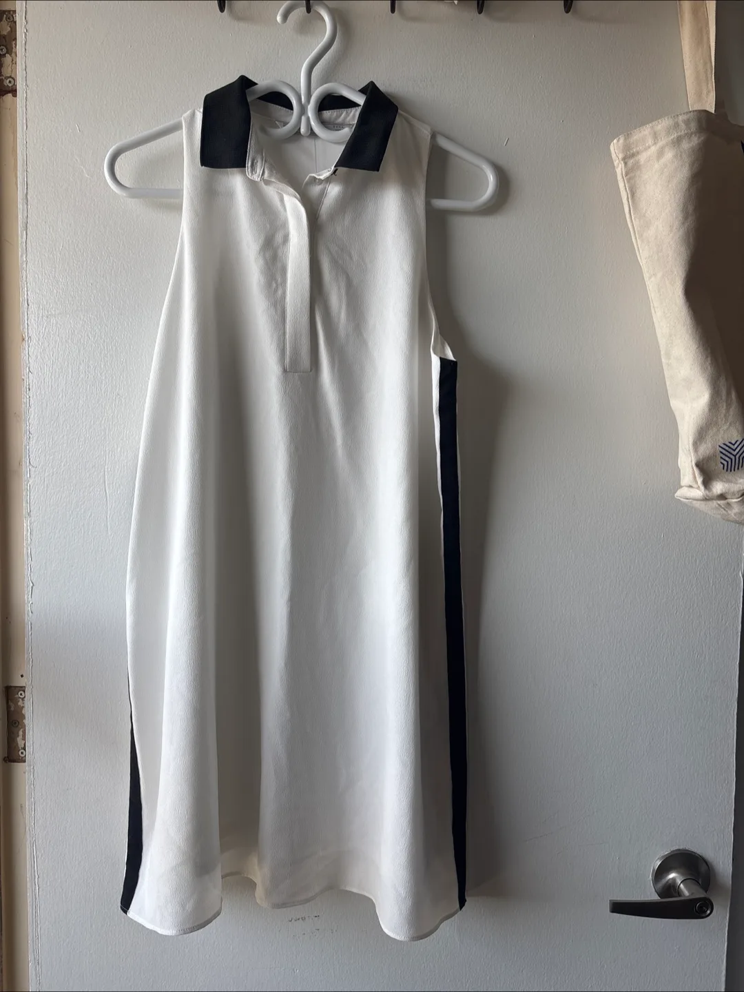 Zara Trafaluc White & Black Dress - Size S thumbnail