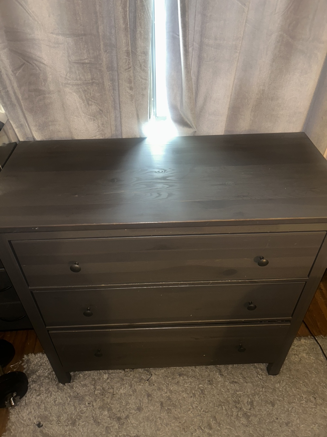 IKEA Hemnes 3-Drawer Dresser - Gray - photo 3