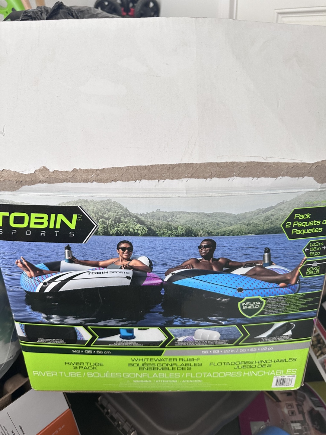 Tobin Sports Whitewater Rush River Tube 2 Pack