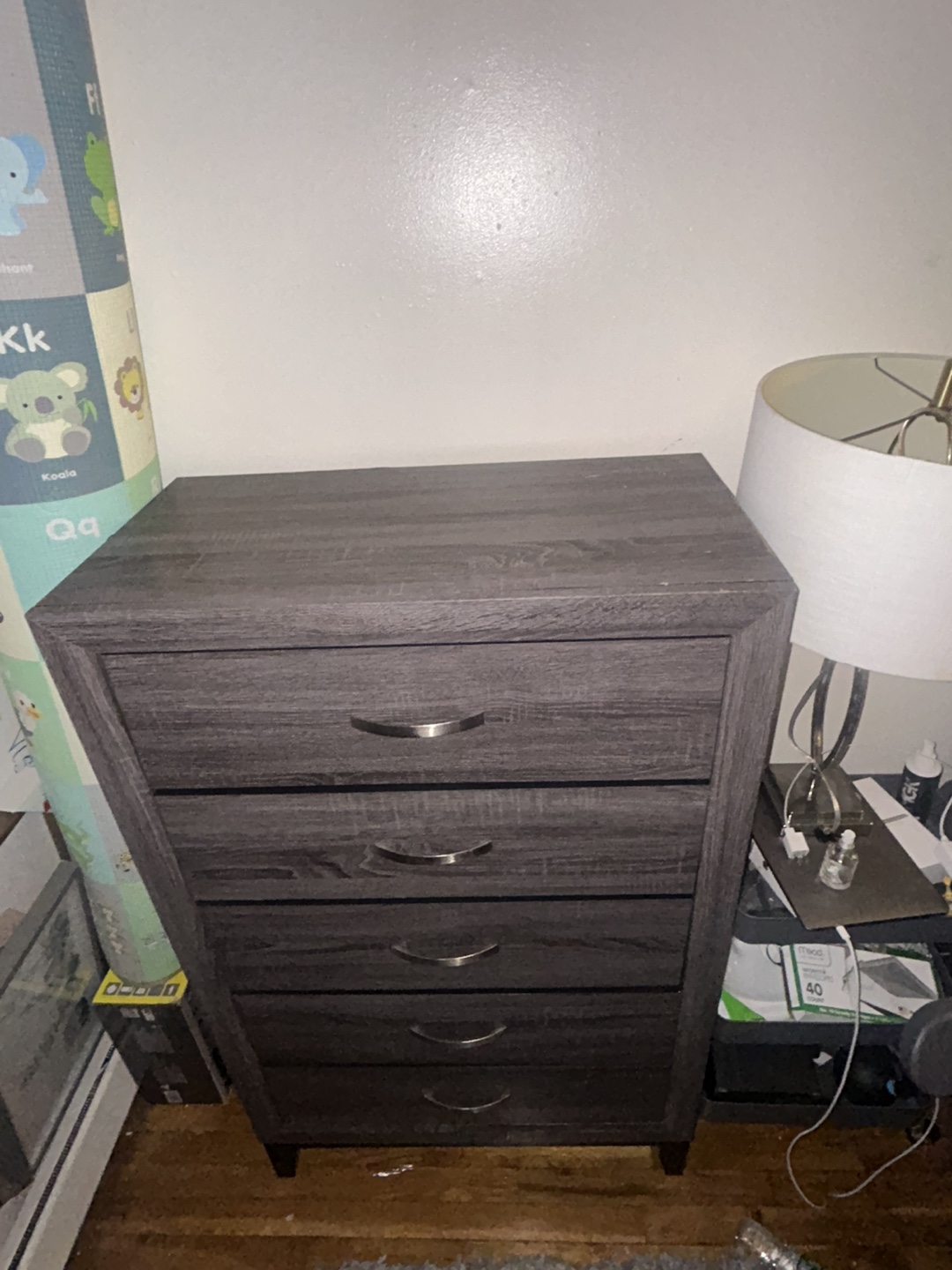 Dark Brown Wood Dresser