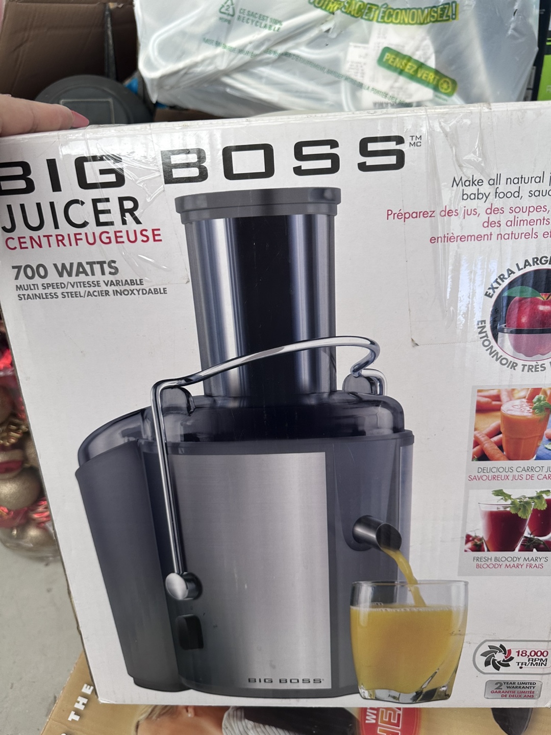Big Boss Juicer Centrifugeuse 700 Watts