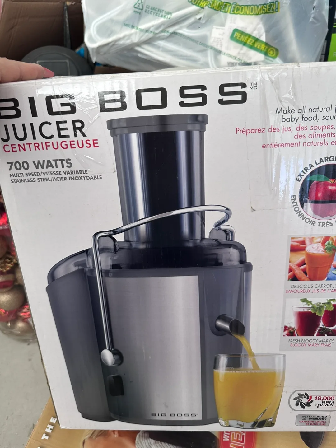 Big Boss Juicer Centrifugeuse 700 Watts thumbnail