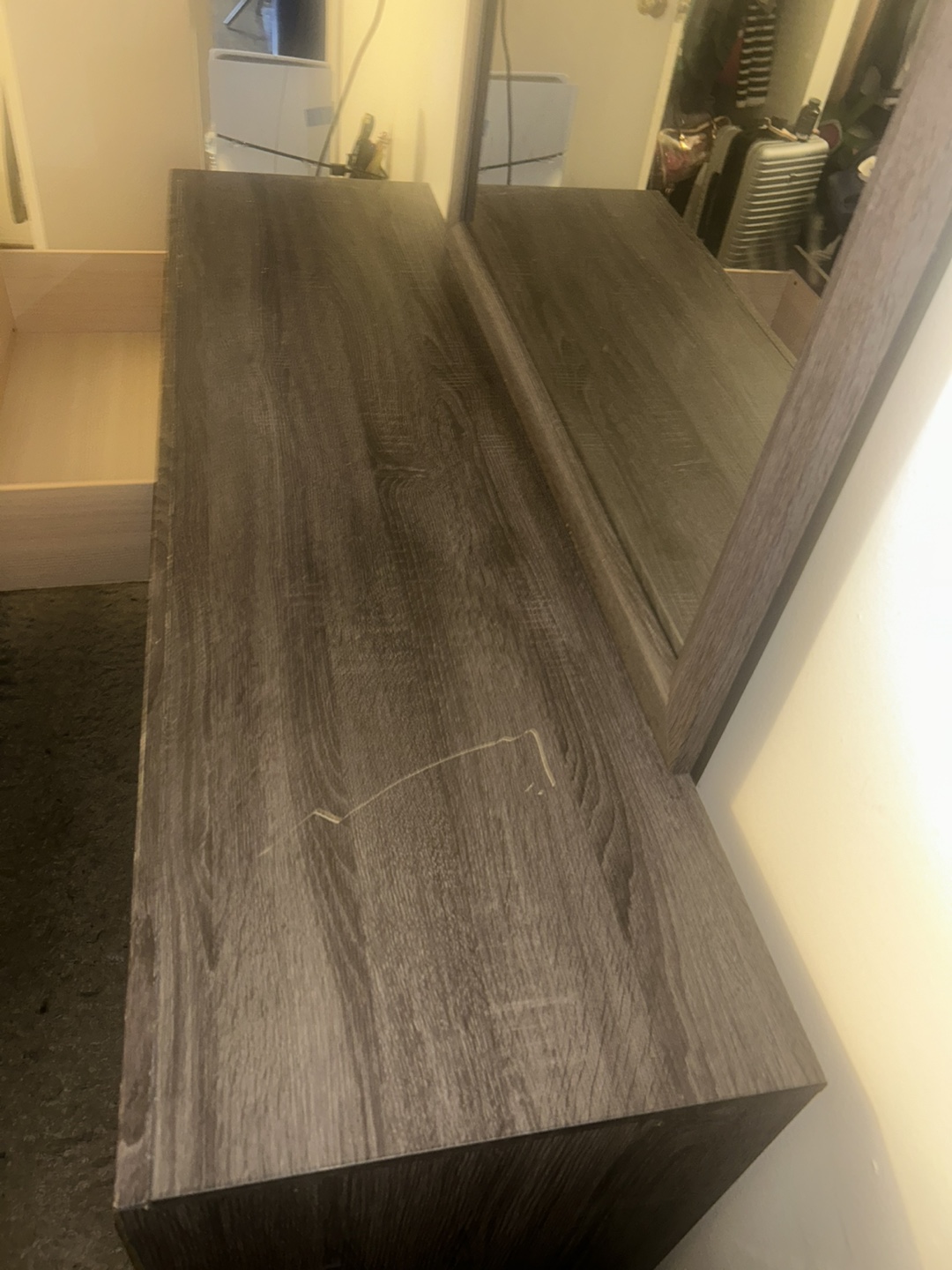 Wood Dresser with Mirror - photo 3