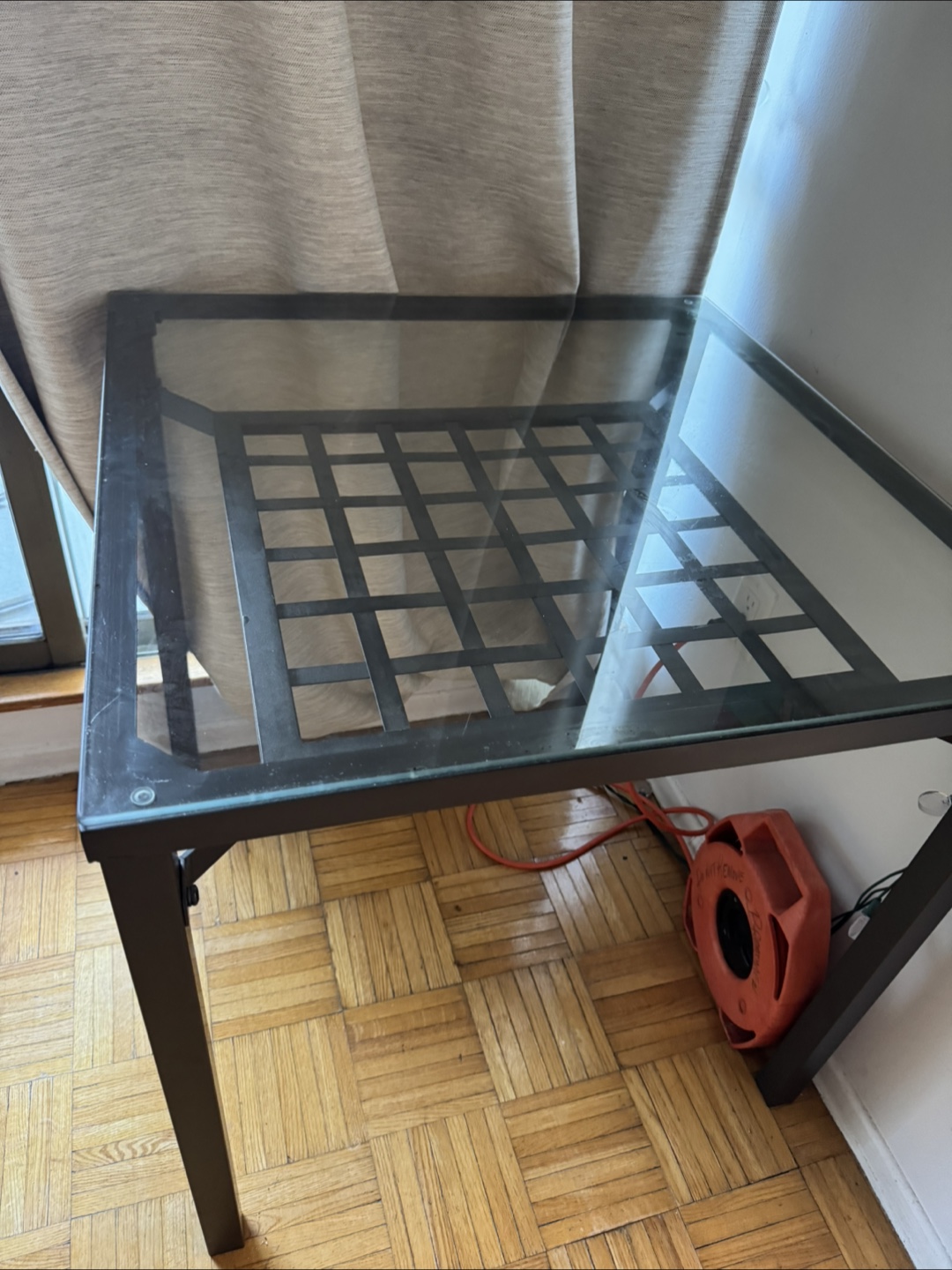 Glass Top Metal  Table - photo 3