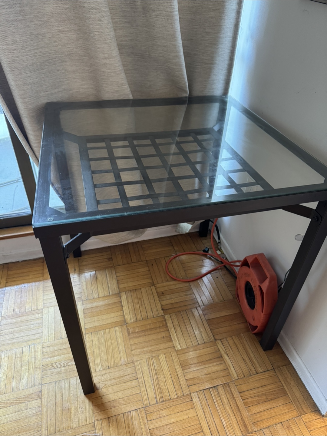 Glass Top Metal  Table