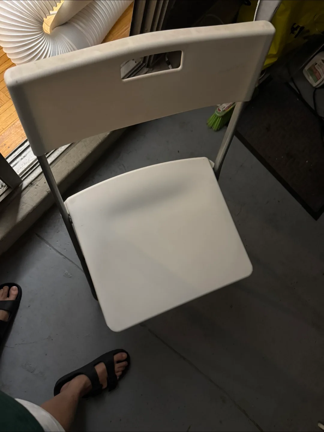 White Folding Chair x4 thumbnail