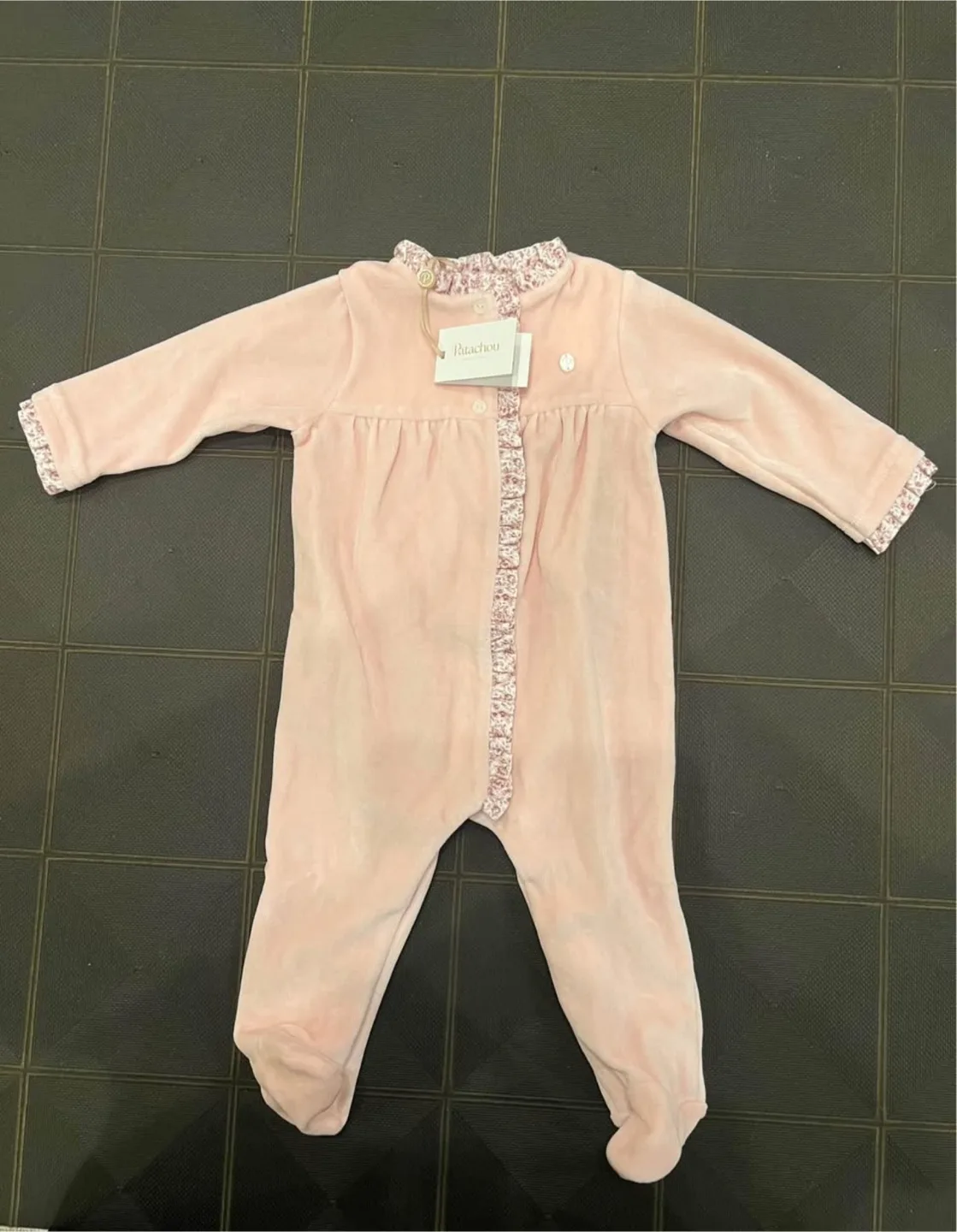 Patachou Baby Girl Romper - Knit, 6M thumbnail