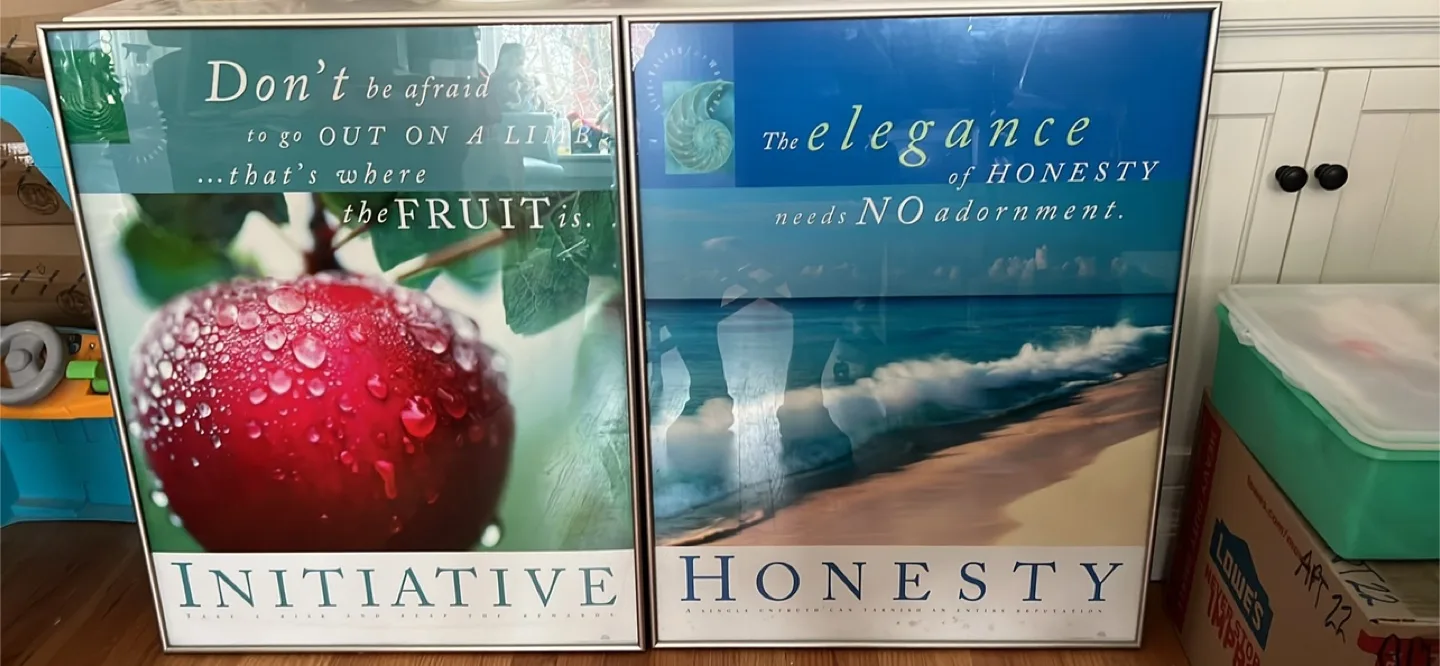 Framed Honesty & Initiative Prints thumbnail