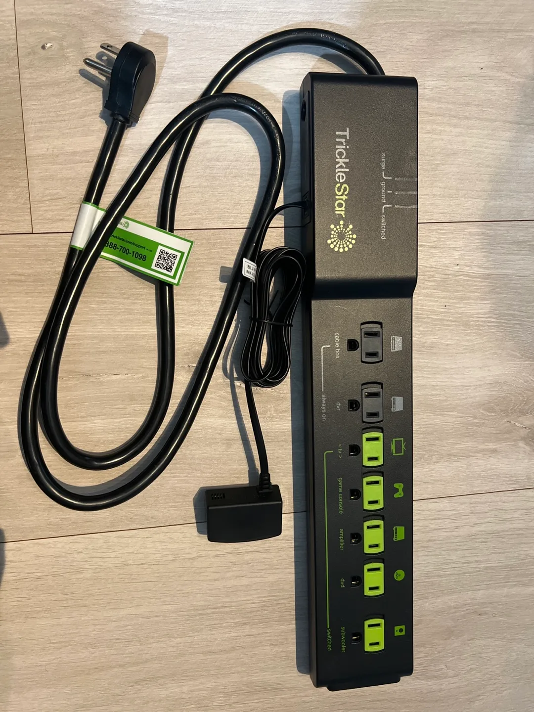 Brand New Power Bar- surge protector, IR sensor thumbnail