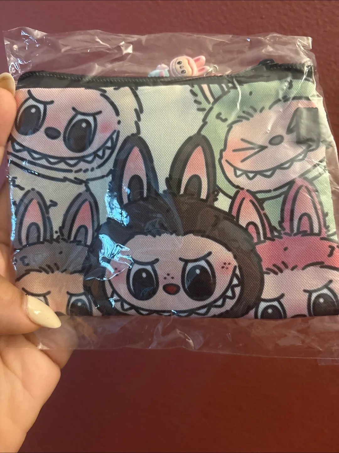 LABUBU Zip Pouch with Charm NEW thumbnail