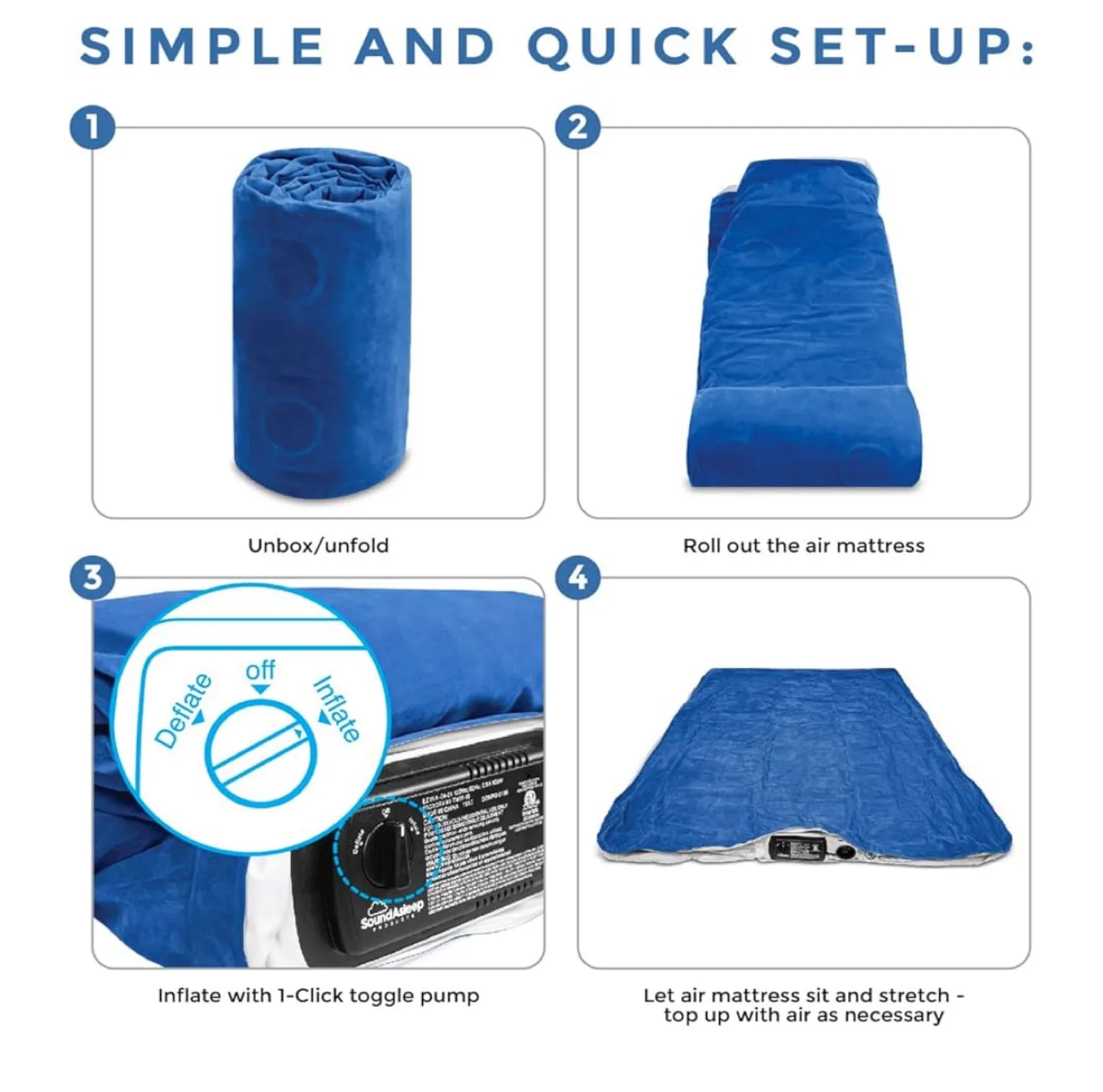 New! SoundAsleep Air Mattress (Twin) - Wirecutter Top Choice ✨ image indicator(2)