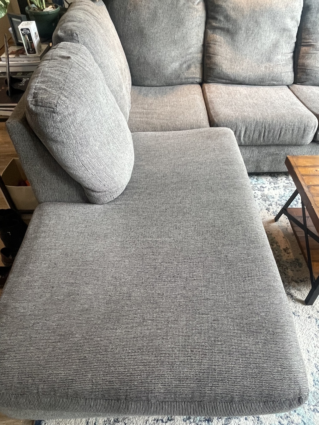 2 Piece Gray Sectional Sofa - photo 4