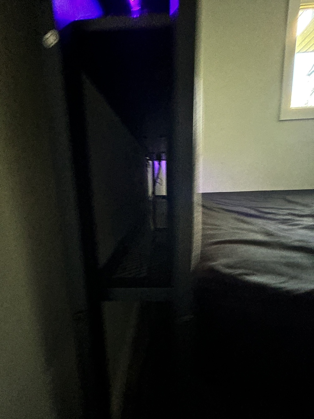 Bed frame with LED lights and bed - photo 2