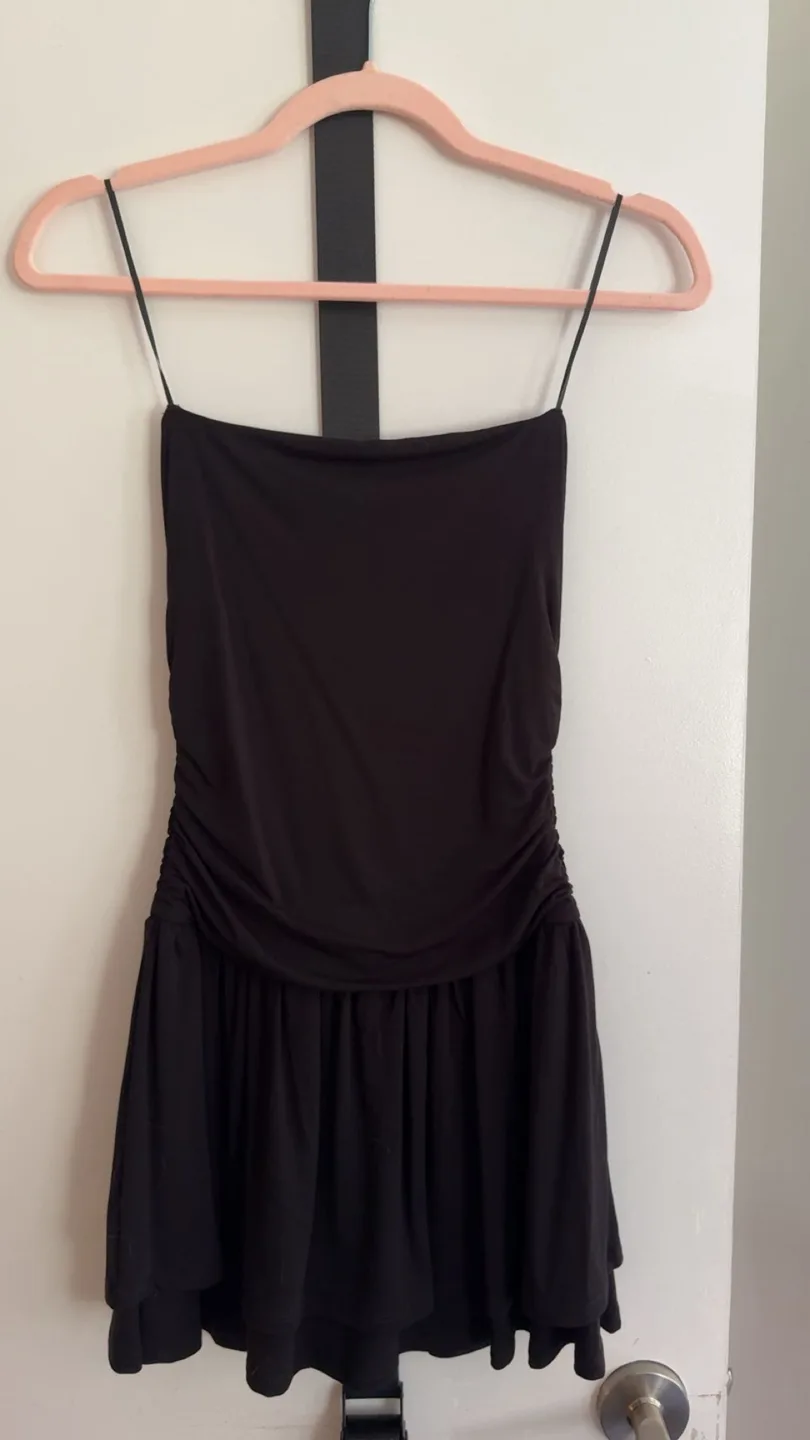 Garage New With Tags Flirty Hem Tube Romper Dress image indicator(6)