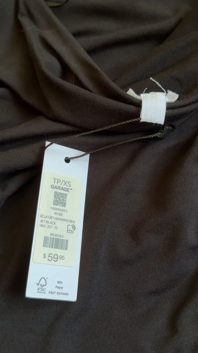 Garage New With Tags Flirty Hem Tube Romper Dress image indicator(4)