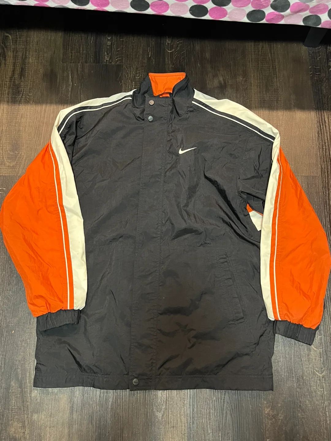 Nike Vintage Jacket Black and Orange thumbnail