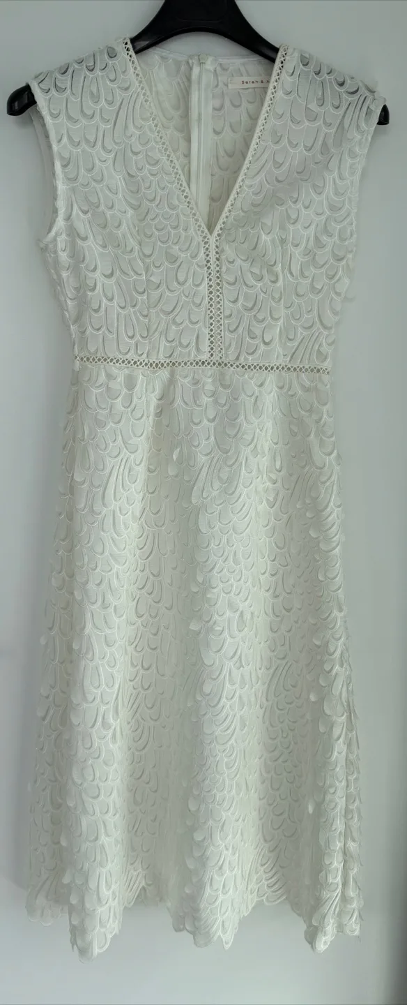 Long White Lace Dress thumbnail