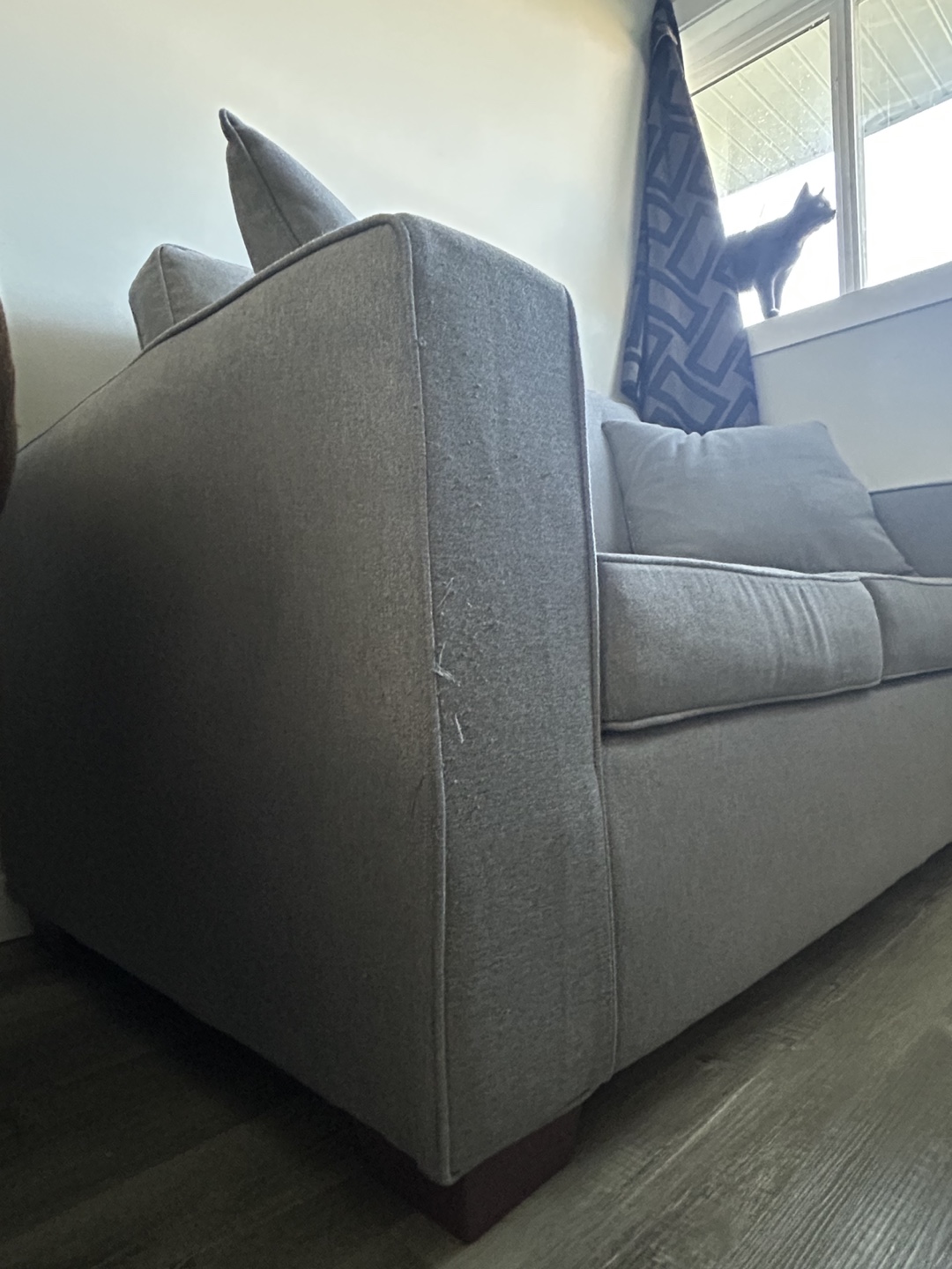 Grey Loveseat Sofa - photo 2