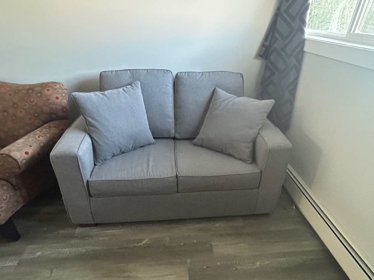 Grey Loveseat Sofa