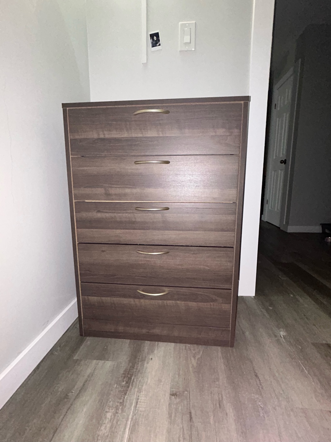 Brown 5-Drawer Chest