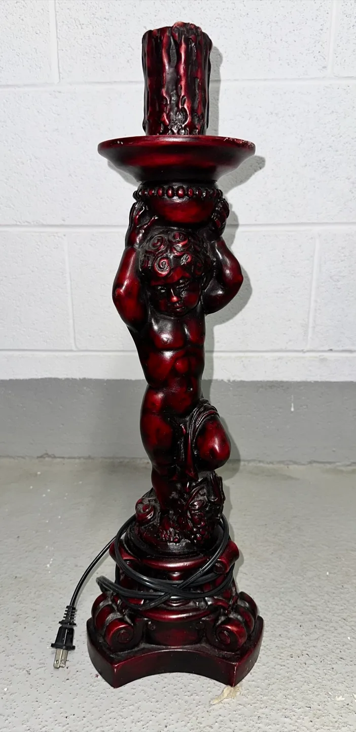 Antique Cherry Red Lamp thumbnail