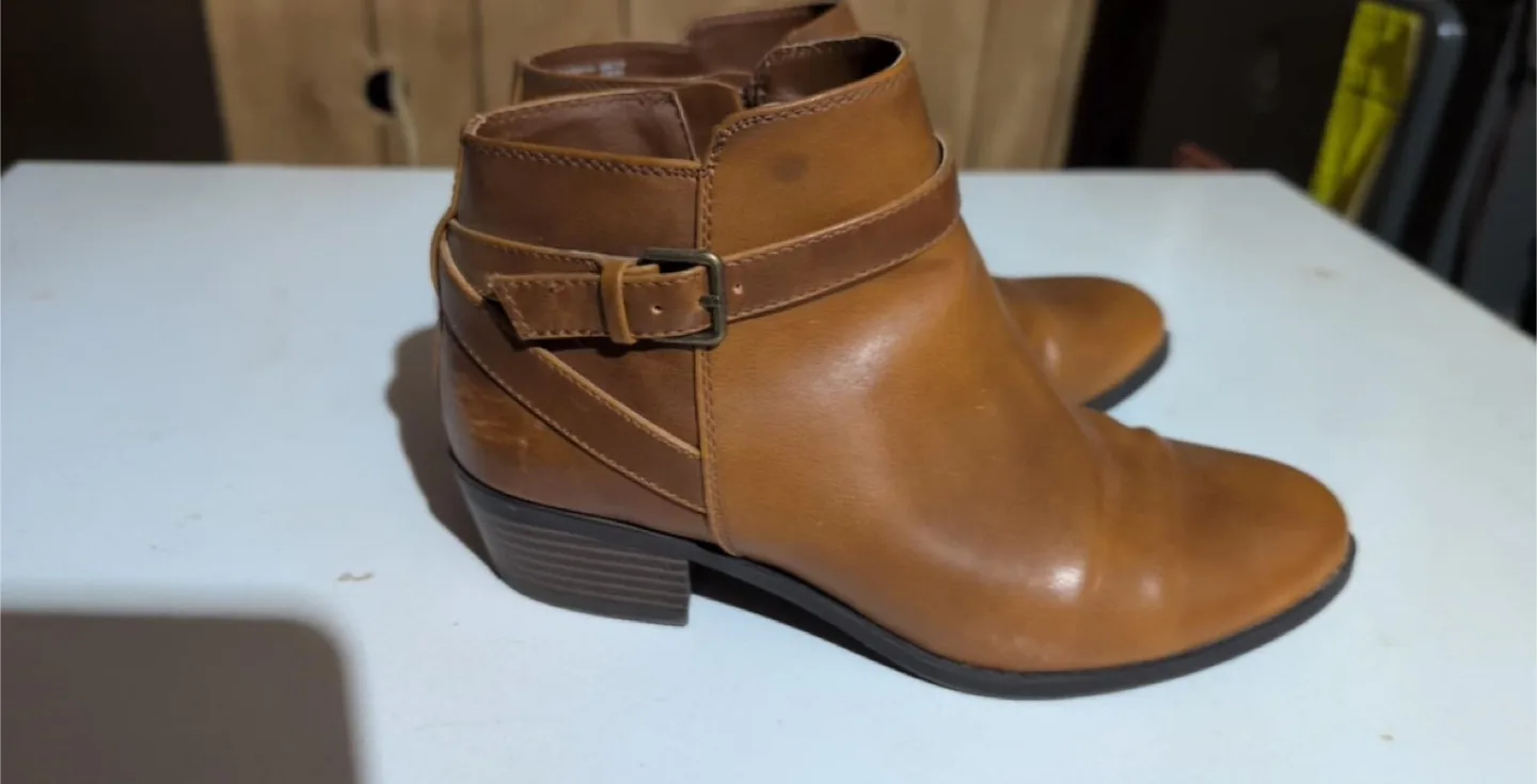 Brown Ankle Boots Size 7.5 thumbnail