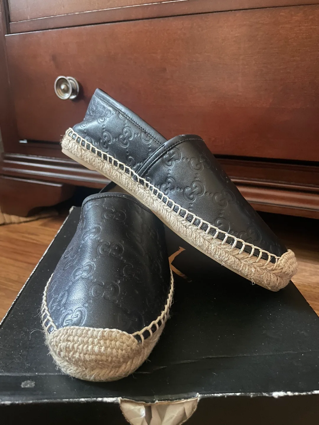 Gucci Black Espadrilles, Size 8 image indicator(5)