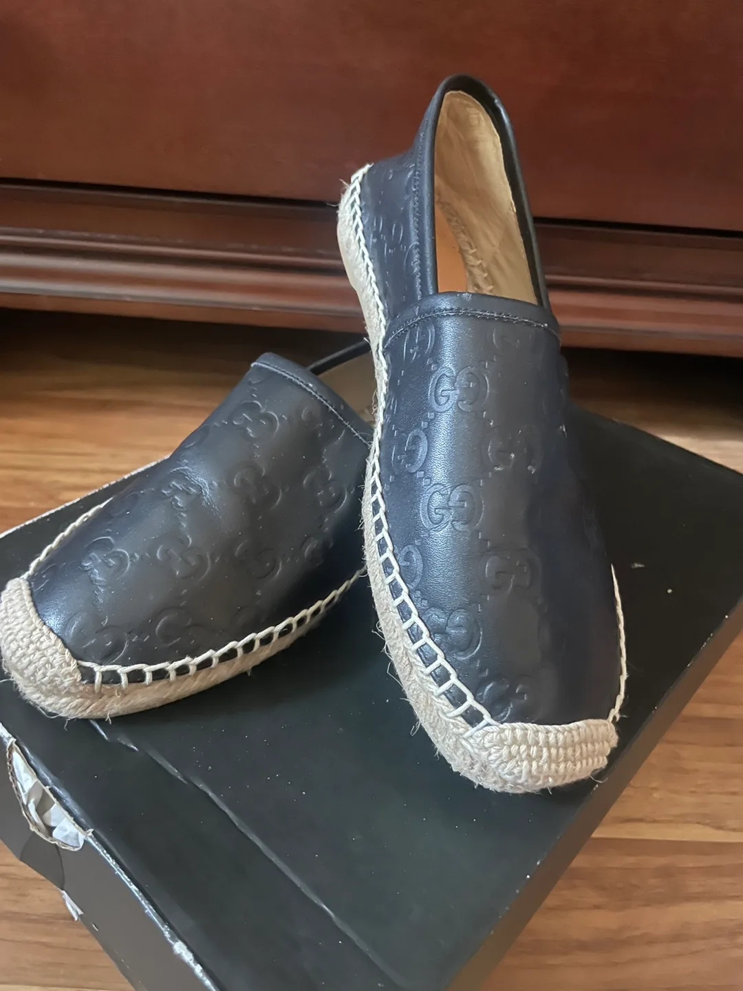 Gucci Black Espadrilles, Size 8 image indicator(4)
