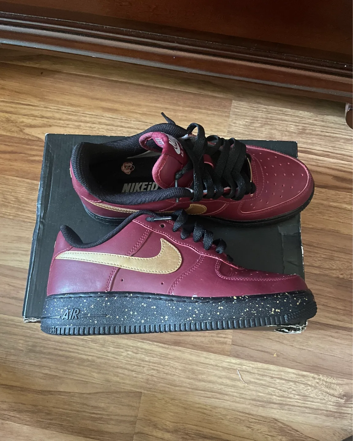 Nike Air Force 1 Bod Breed Burgundy/Gold thumbnail