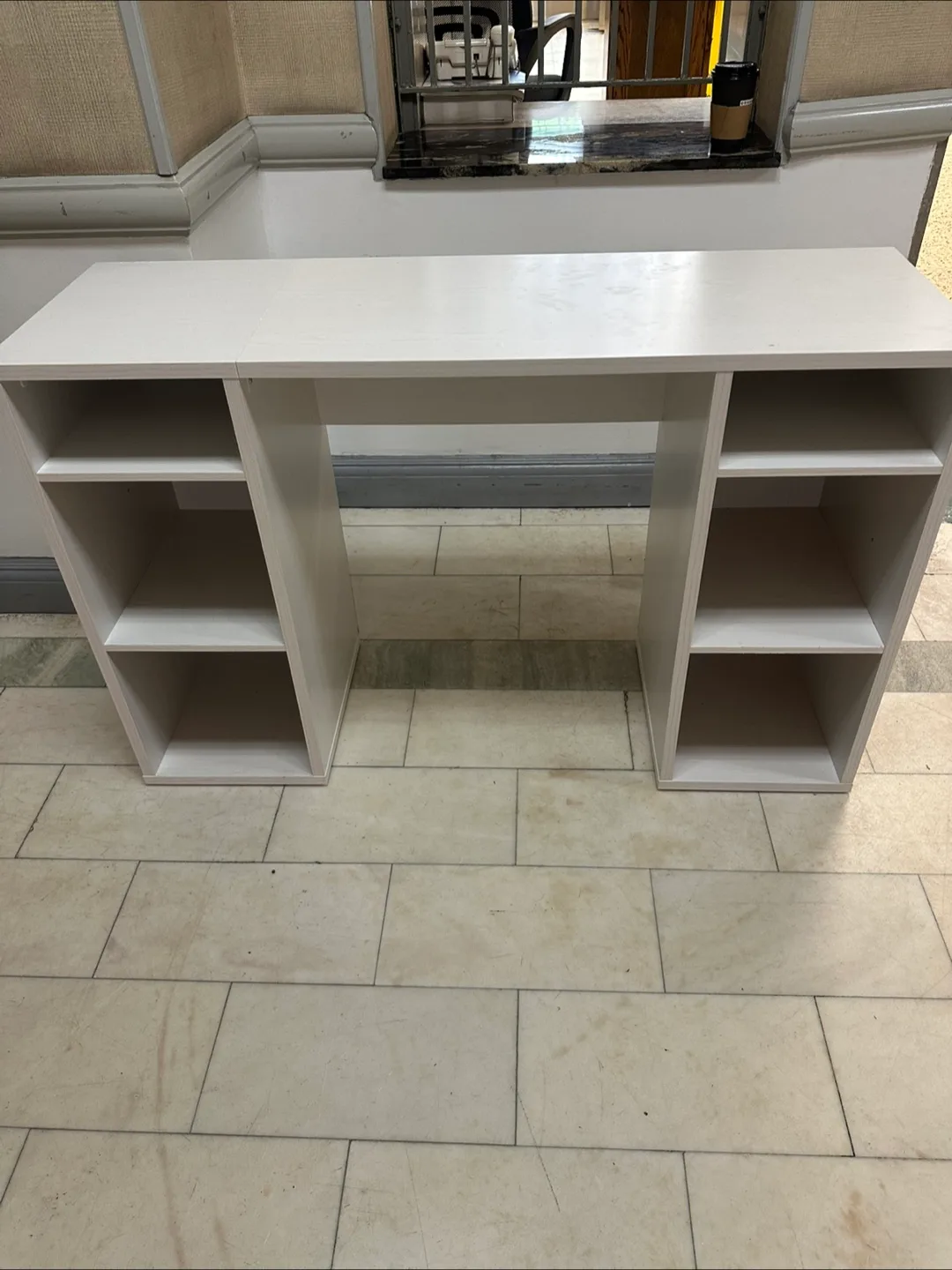 White Desk with Shelves thumbnail