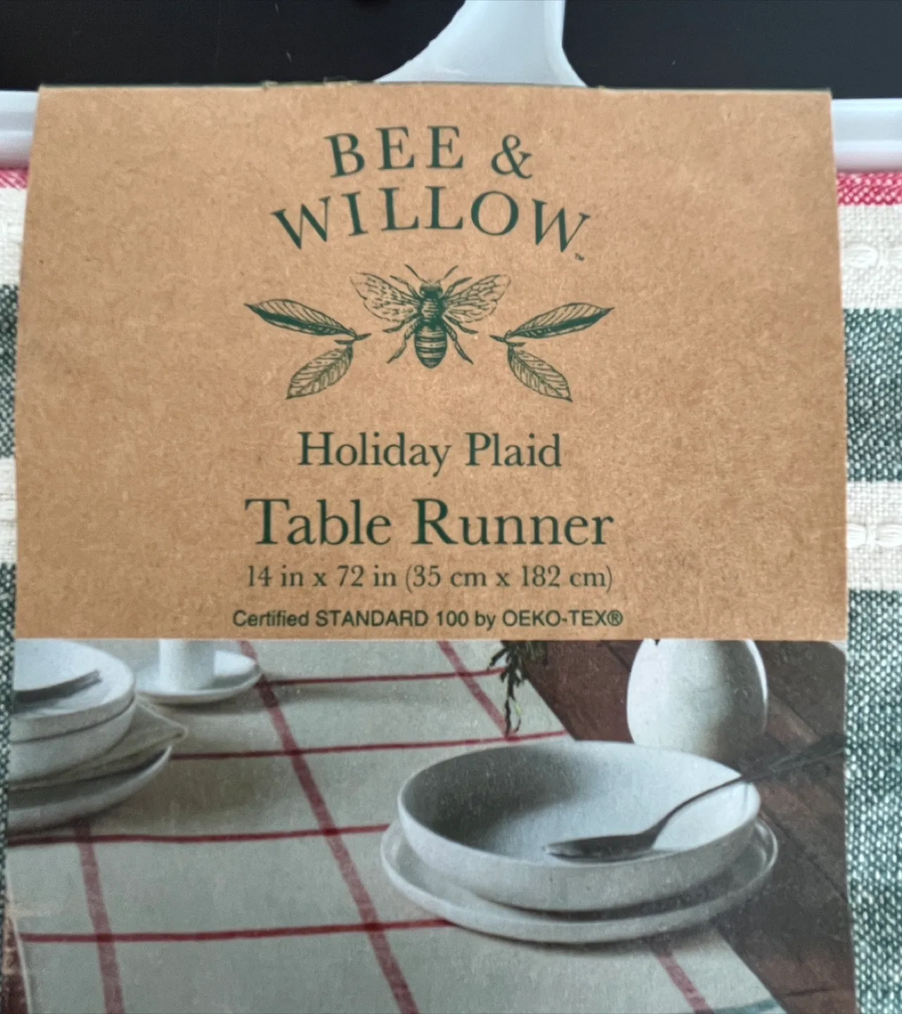 Bee & Willow Holiday Plaid Table Runner - NEW image indicator(2)