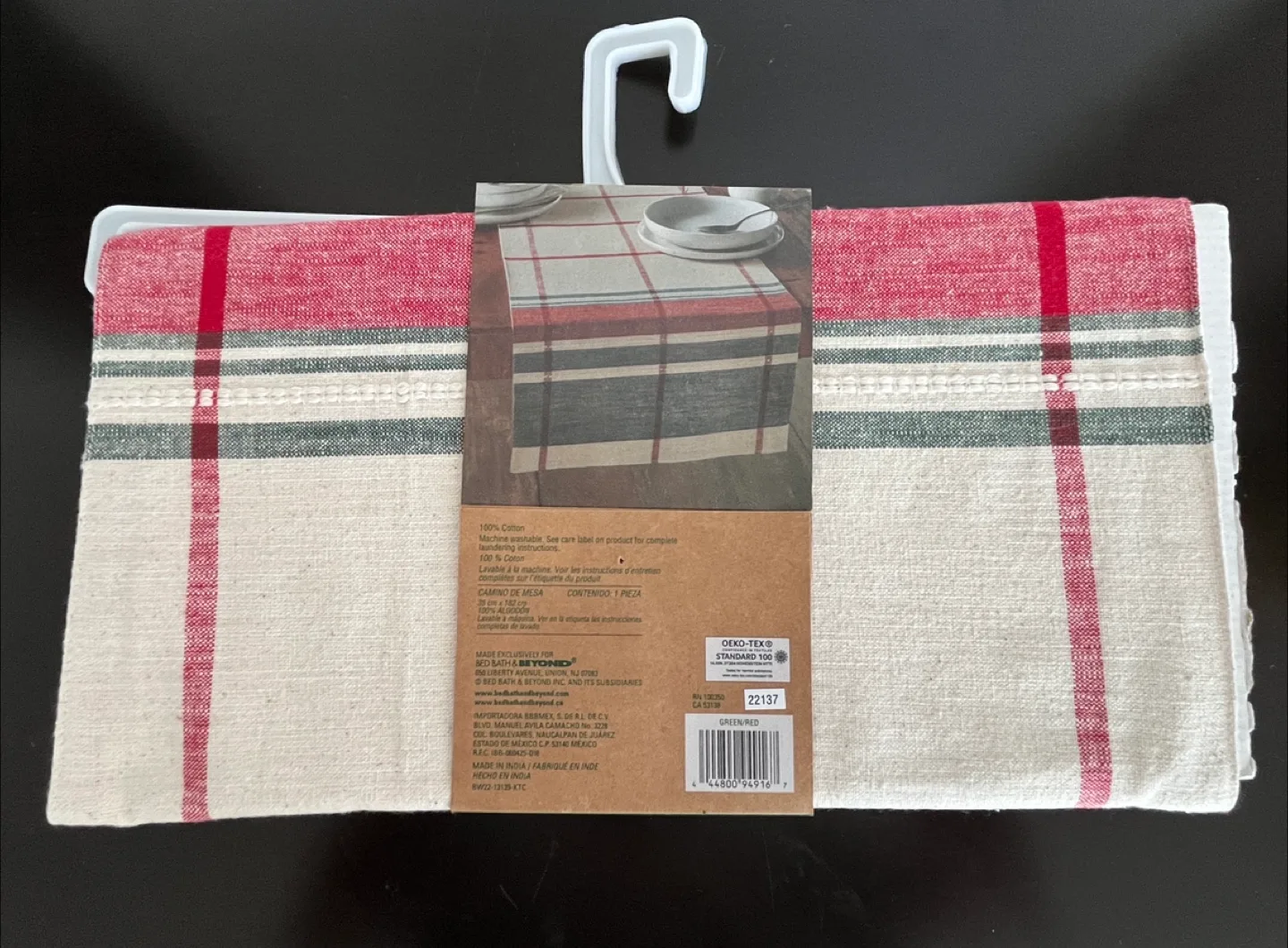 Bee & Willow Holiday Plaid Table Runner - NEW image indicator(3)